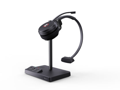 Yealink WH62-M-UC mono wireless DECT headset, black curved design