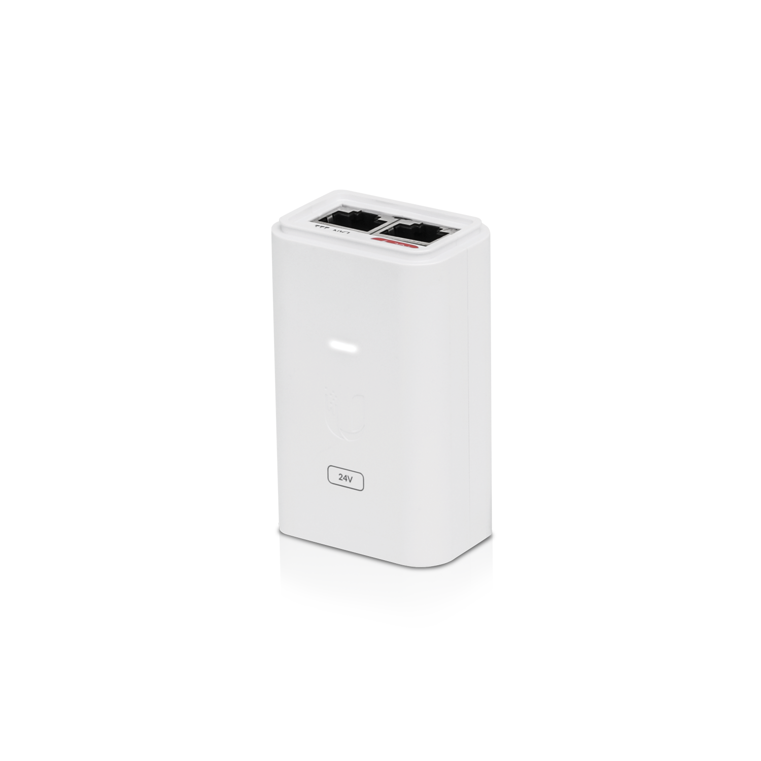 Ubiquiti POE-24-12W-G-WH-AU white 24V Gigabit PoE injector with two ports