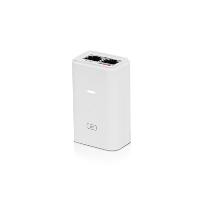 Ubiquiti POE-24-12W-G-WH-AU white 24V Gigabit PoE injector with two ports