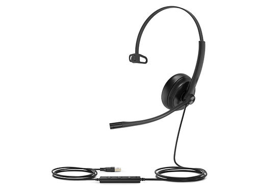 Yealink UH34-SE-MONO-UC | Mono Headset, Wired, Black, Office/Call Center, Clear Audio