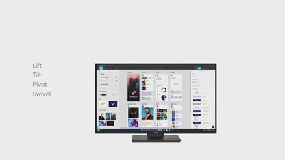 Lenovo 64B0GAR1AU | ThinkVision T32UD-40 31.5" 4K Ultra HD Monitor, 3840 x 2160