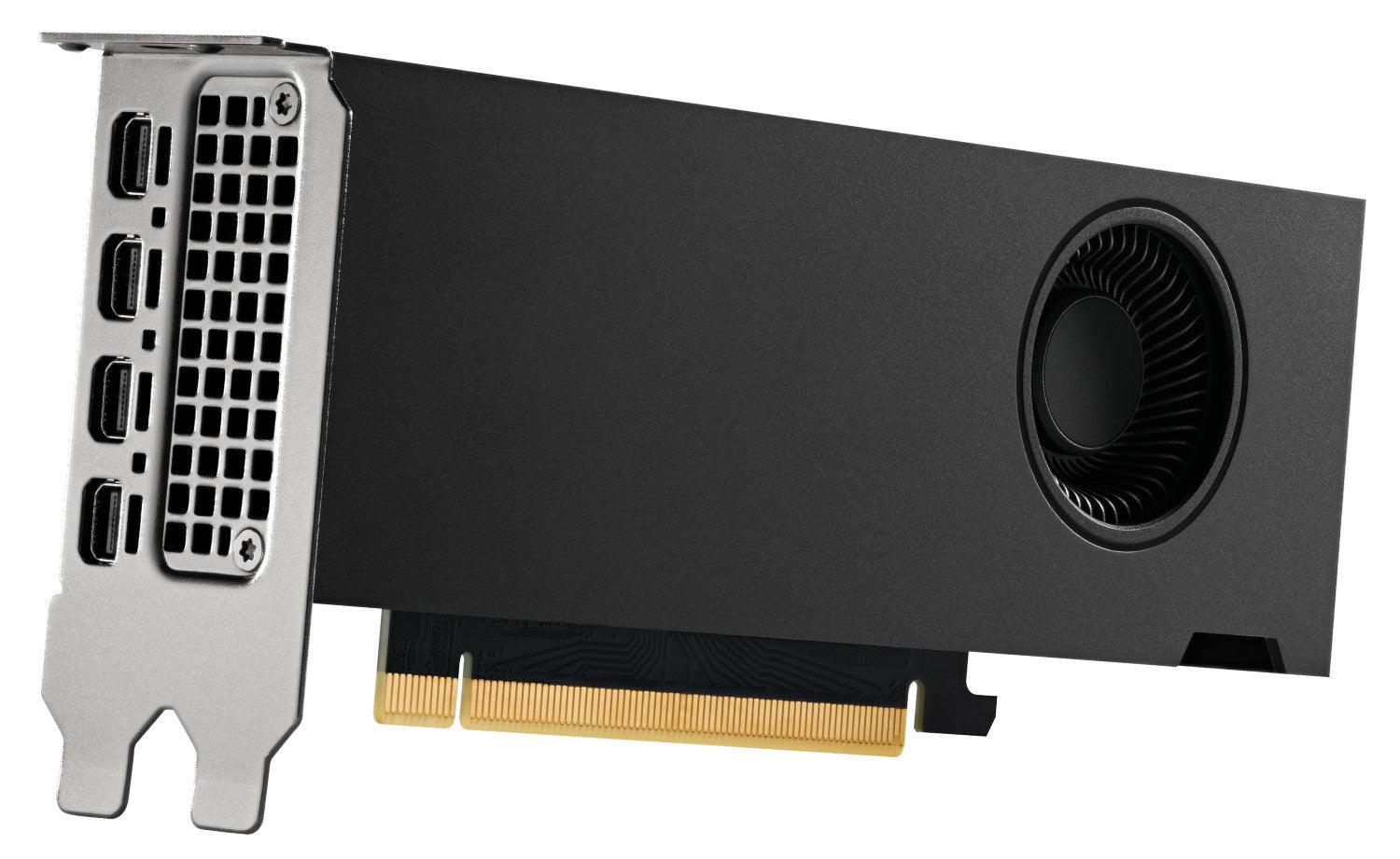 Lenovo ThinkSystem RTX A2000 12GB GPU with silver I/O bracket and HDMI ports