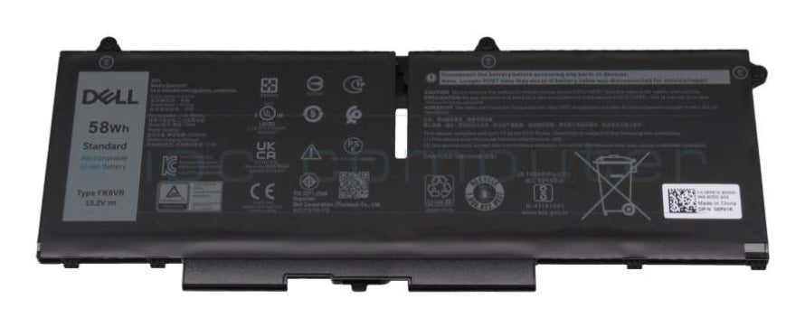 Dell H4PVC | Latitude Precision Laptop Battery, 58Wh, 4-Cell, Li-Ion