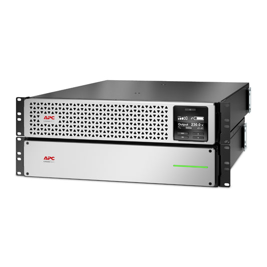 APC SRTL1500RM4UXLI-NC | 1500VA Lithium-ion Rackmount 4U UPS, 230V, 8x C13 IEC Outlets, Network Card, Extended Runtime, Rail Kit Included