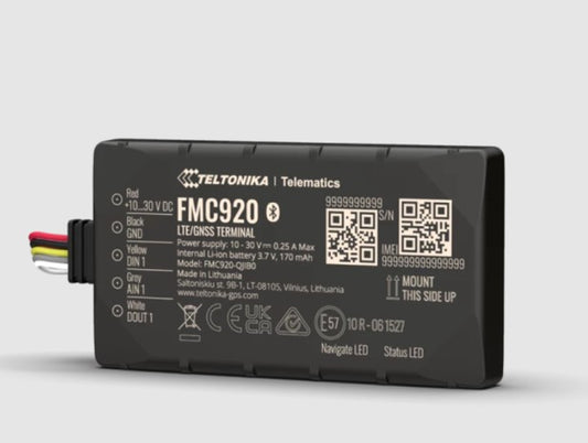 Teltonika FMC9202MCO01 | FMC920 Series 4G LTE Cat 1 Tracker, 2G Fallback