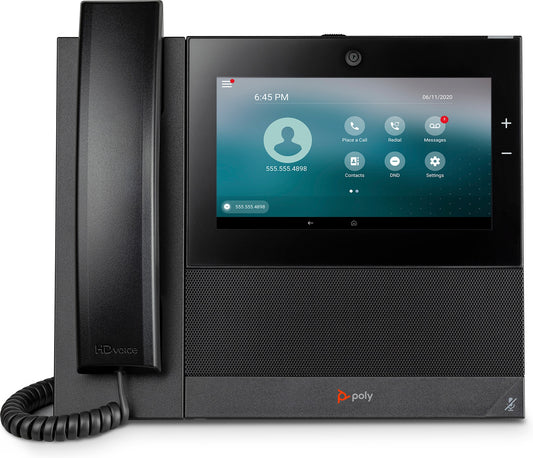 Poly 2200-49750-025 | CCX 700 SIP Phone, PoE, Touchscreen, Open SIP Support