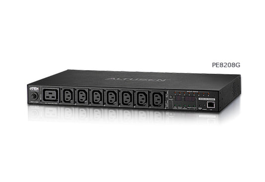 ATEN PE8208G-ATA-G | PE8208G Switched + Metered 1U PDU, 7 x C13 + 1 x C19, 16A