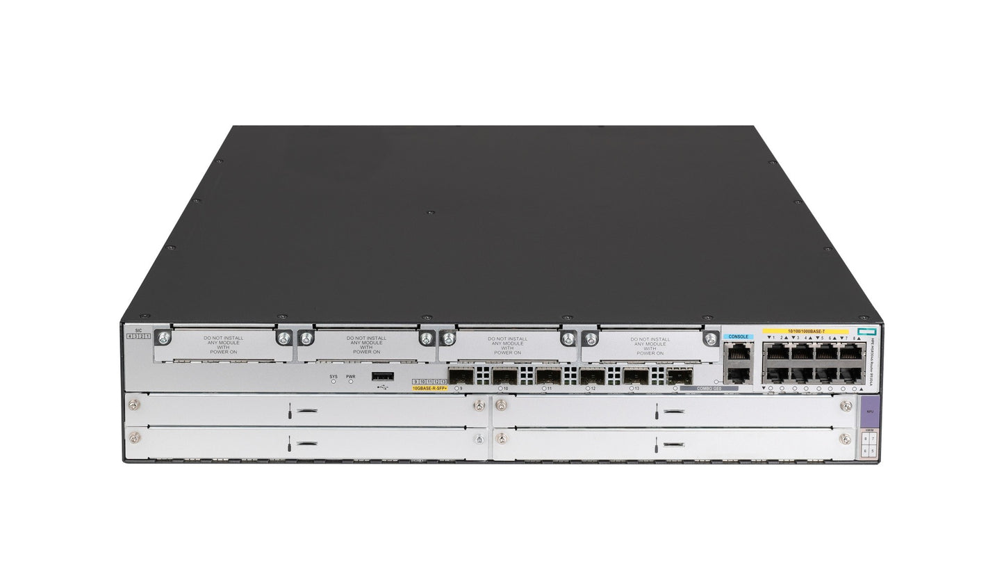 HPE R9J04A | MSR3000 Series Router, MSR3046 Router, Enterprise, 4 x 1GbE Ports, 2 x 10GbE SFP+ Uplinks