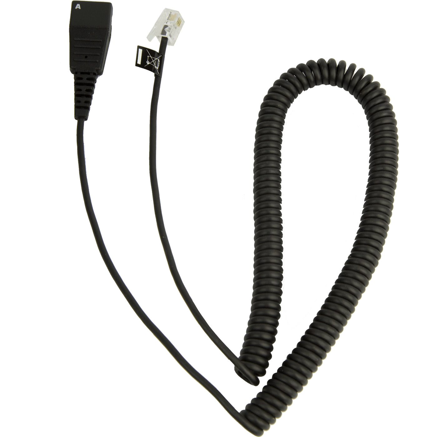 Jabra 8800-01-37 | Headphone/Headset Accessory Cable, QD to Modular RJ, Coiled
