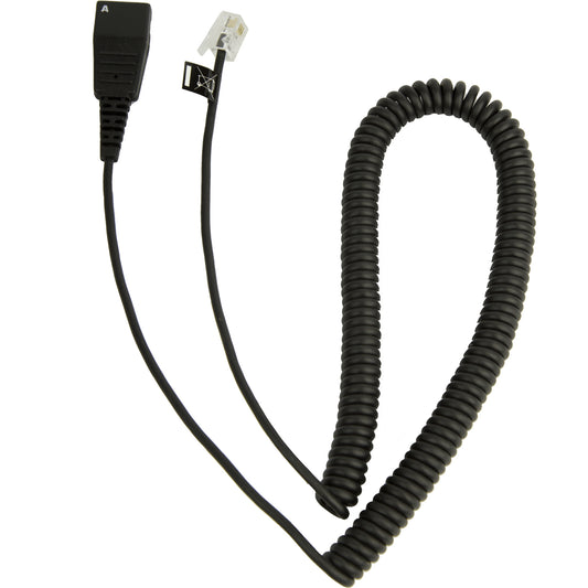 Jabra 8800-01-37 | Headphone/Headset Accessory Cable, QD to Modular RJ, Coiled