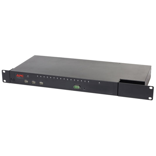 APC KVM1116R | APC NetShelter KVM 2G Switch, Digital/IP, 1 Remote/1 Local User, 16 Ports, Virtual Media, FIPS 140-2 Certified