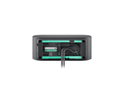 Gray sony multi-view camera pro with teal accent strips and visible cables shown from the back for Logitech Rally AI Conference Camera 4K 20MP