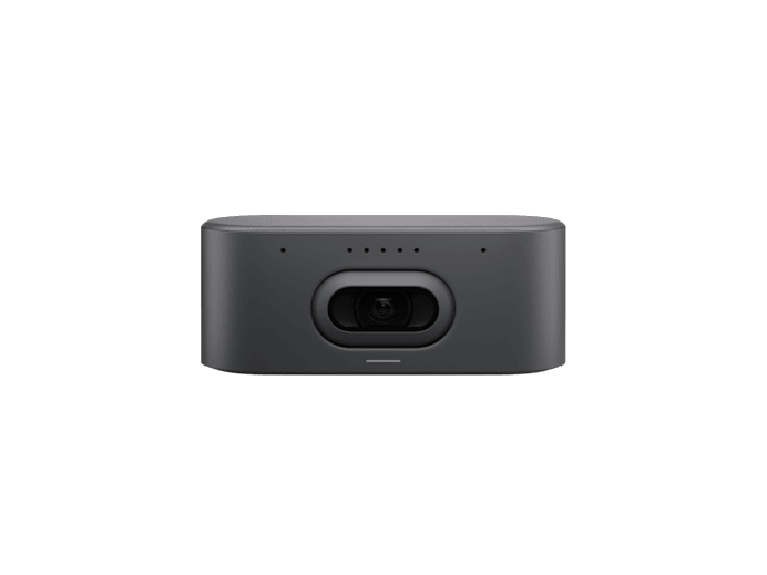 Logitech 960-001808 rally ai conference camera gray rectangular webcam with recessed lens and indicator lights in graphite