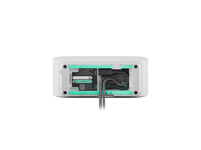White sony multi camera pro device with teal accents and visible internal components for logitech rally ai conference camera 4k