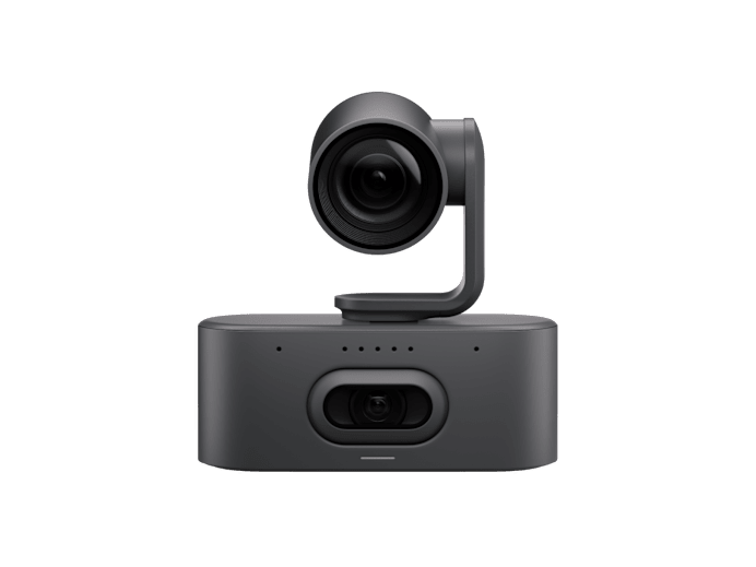 Logitech 960-001771 Rally AI camera pro PTZ in black matte with 4K 15x hybrid zoom and integrated control panel