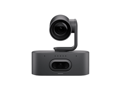 Logitech 960-001771 Rally AI camera pro PTZ in black matte with 4K 15x hybrid zoom and integrated control panel