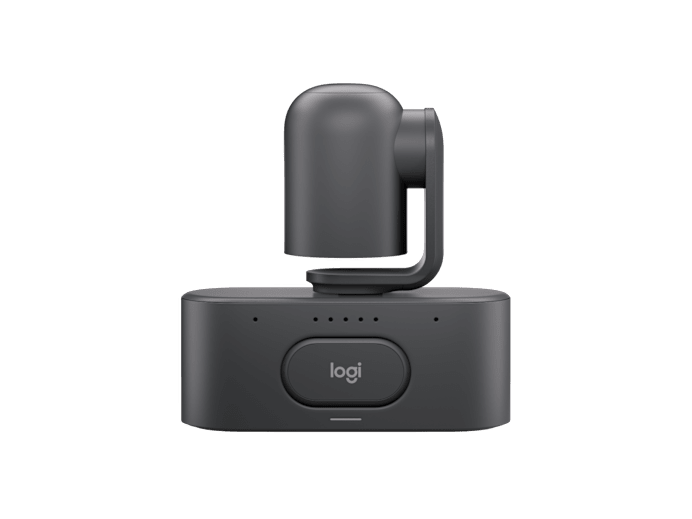 Logitech 960-001771 Rally AI Camera Pro PTZ 4k webcam with 15x hybrid zoom matte black finish and integrated base