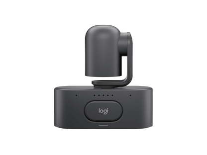 Logitech 960-001771 Rally AI Camera Pro PTZ 4k webcam with 15x hybrid zoom matte black finish and integrated base