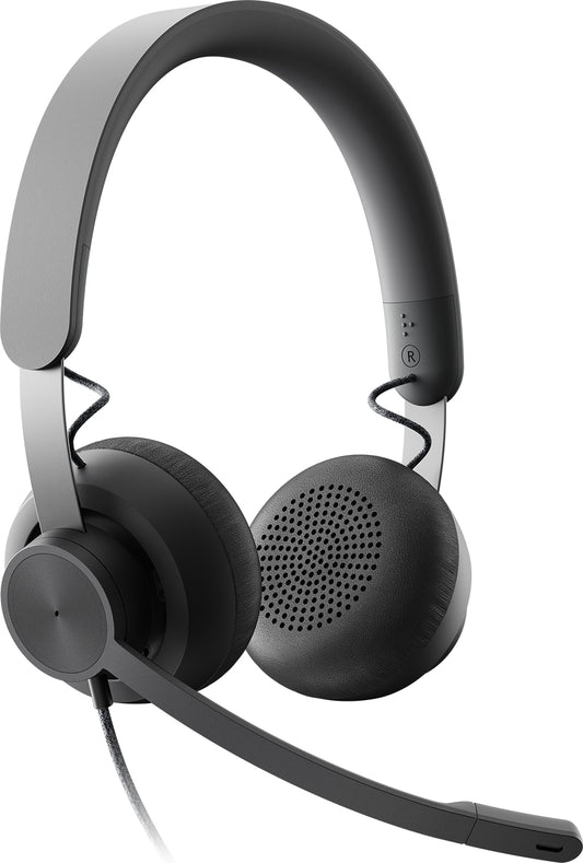 Logitech 981-001096 | Zone Wired UC Headset with Noise-Canceling Mic for UC Platforms