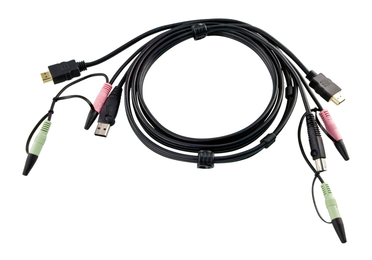 ATEN 2L-7D02UH | KVM Cable Series HDMI KVM Cable, 1.8m, USB + 3.5mm Audio