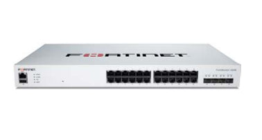 Fortinet FS-424E | 24 GE RJ45, 4x 10GE SFP+ Uplinks, Layer 2/3, FortiSwitch FS-424E