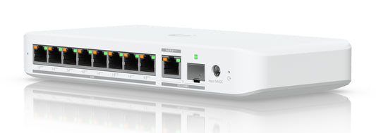 Ubiquiti USW-FLEX-2.5G-8-POE | UniFi Flex 8 x 2.5GbE PoE Ports, Managed L2 Switch, Desktop/Wall-Mount