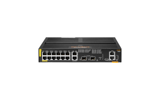 Aruba R8Q72A#ABG | CX 6200F 12G Class4 PoE 2G/2SFP+ 139W Managed L3 Switch, 12 x 1GbE PoE Ports, 2 x SFP+ Uplinks, 1U