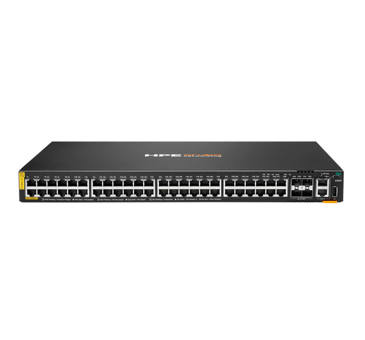Aruba S0M84A#ABG | CX 6200F 48G Class-4 PoE 4SFP 370W Managed L3 Switch, 48 x 1GbE PoE+ Ports, 4xSFP Uplinks, 1U
