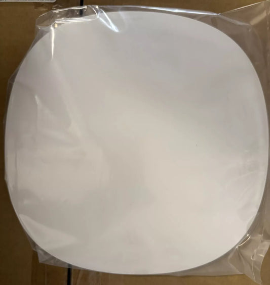 White non-glossy Aruba Q9H74A AP-515 snap-on covers, 20 pack, round flat plate wrapped in clear plastic