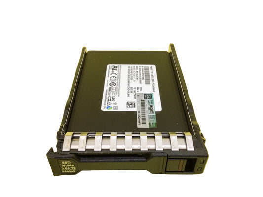 HPE P44893-B21 3.84TB olive green NVMe RI SFF U.2 SSD with bracket