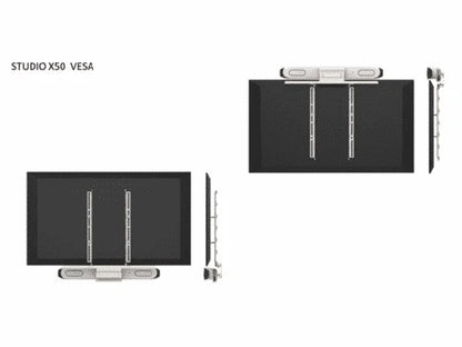 Poly 2215-86418-001 Studio X50 black VESA mount with silver brackets