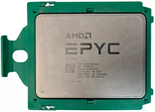 HPE P57789-B21 AMD EPYC 7402 24-core kit in silver and green packaging