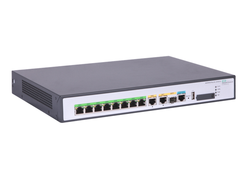 HPE JH300A | MSR958 Router, 2GbE WAN, 8GbE LAN, High-Speed Connectivity