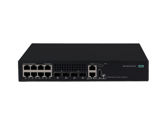 HPE 5150 EI switch S5T53A#ABG with 10G SFP+ ports and green power LED
