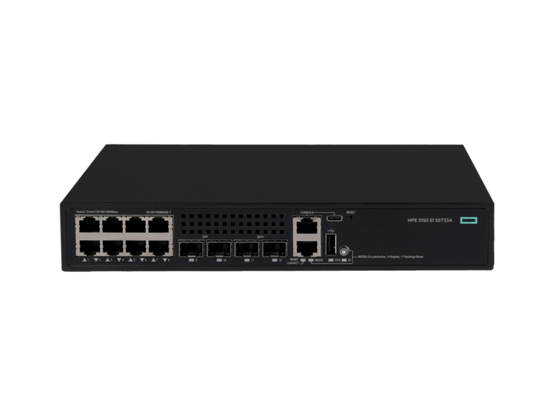 HPE S5T53A#ABG | 5150 EI Comware Switch, 2 x 10G SFP+, 2 x 1G SFP, 8 x 1GbE