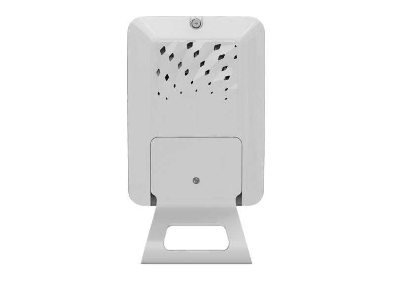 White plastic security camera with perforated grille and bracket for hpe s6q76a ap-723h wi-fi 7 triband hospitality ap