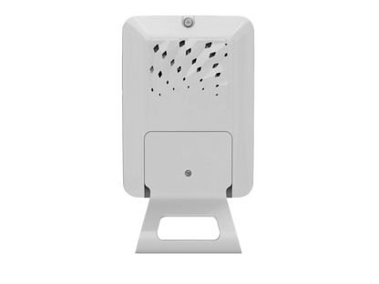 White plastic security camera with perforated grille and bracket for hpe s6q76a ap-723h wi-fi 7 triband hospitality ap