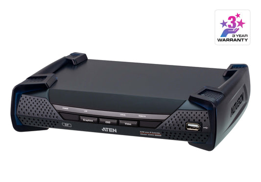 ATEN KE9950R-AX-U | KE9950R 4K DP KVM over IP Receiver, Single Display, USB, 1GbE RJ45/SFP