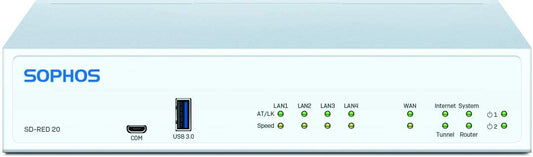 Sophos R20ZTCHMR | SD-RED 20 Network Management Device, 250 Mbit/s Ethernet LAN, Multi-Region Power Adapter