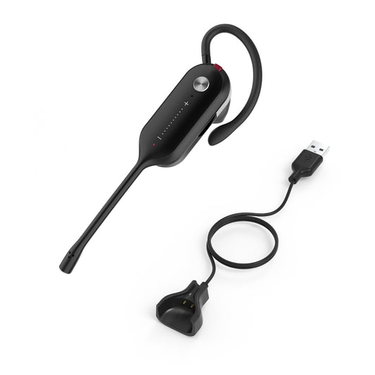 Yealink WHM631-CH | Wireless Ear-hook Headset, Black, Office/Call Center Use