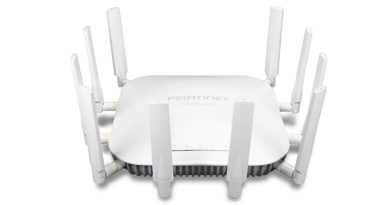 Fortinet FAP-U433F-N | Tri-Radio AP, 9908 Mbps, 4x4 MIMO, 2.5G & 1G Ports, PoE