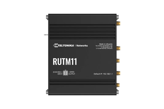 Teltonika RUTM11000000 | Gigabit Ethernet Wired Router, 5 Ports, Black, RUTM11