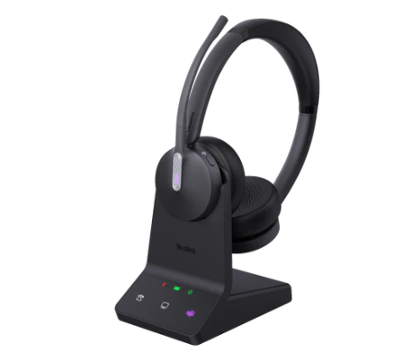 Yealink WH64-D-UC | Dual DECT & Bluetooth Headset, 3-Mic Noise Cancellation, UC Certified