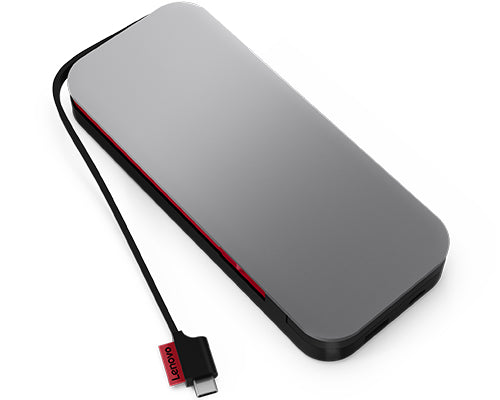 Lenovo 40ALLG2WWW | Go Lithium-Ion 20000 mAh Power Bank, Black, Grey, AU Plug