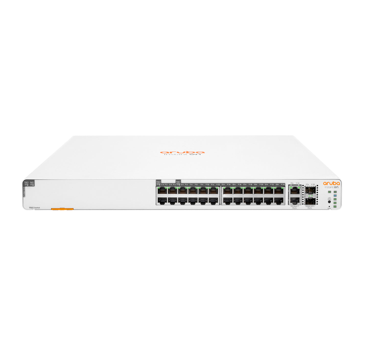 Aruba Instant On JL807A#ABG | 1960 24G 20p Class4 4p Class6 PoE 2XGT 2SFP+ 370W Switch