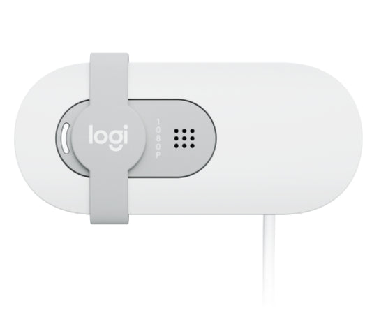 Logitech 960-001618 | 1080p Webcam, 2MP, USB, White, HD Video Conferencing