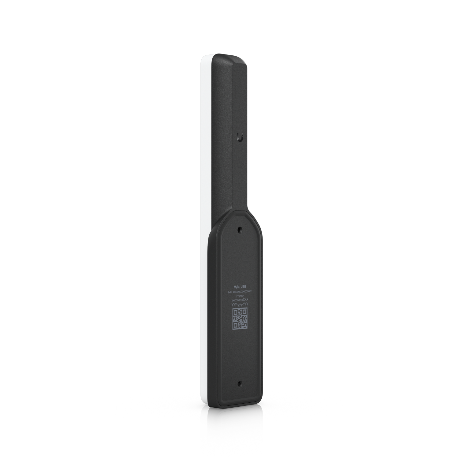 Black and white slim wireless charging pad with sleek minimalist design for ubiquiti u5g unifi 5g backup modem