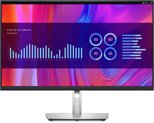 Dell P2723DE | 27" Quad HD LED Display, 2560x1440, USB-C, HDMI, DP, 4 USB Ports