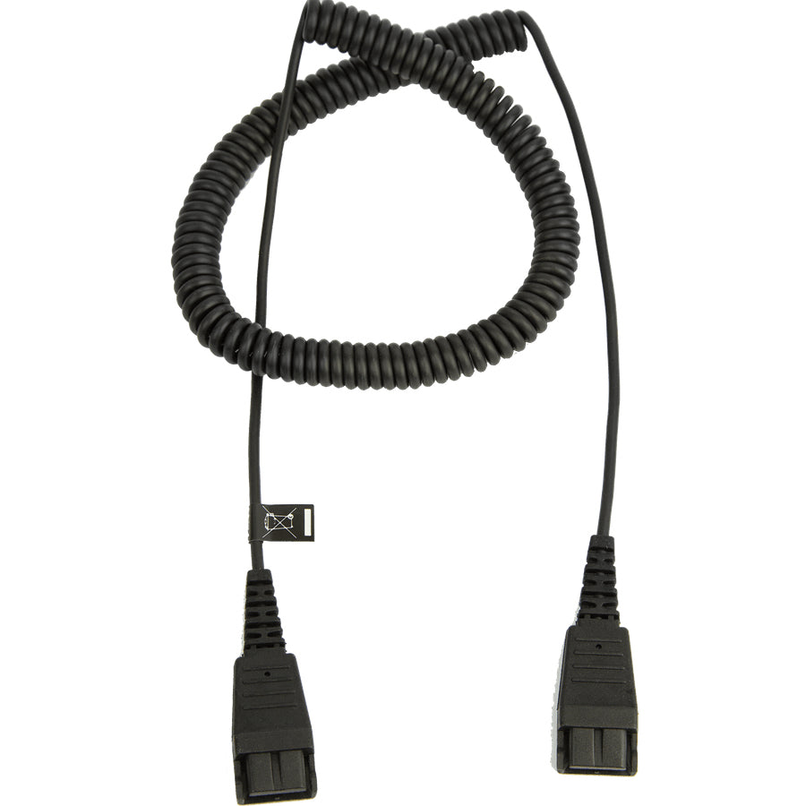 Jabra 8730-009 | 0.5m QD Audio Cable, Black, Quick Disconnect Extension