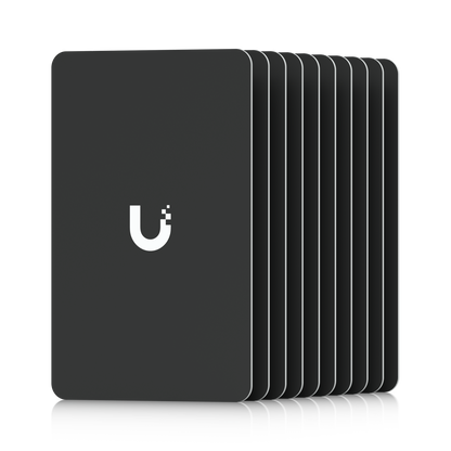 Black rectangular u-shaped ubiquiti ua-g3-sk-elevator access control device with white logo made of matte plastic